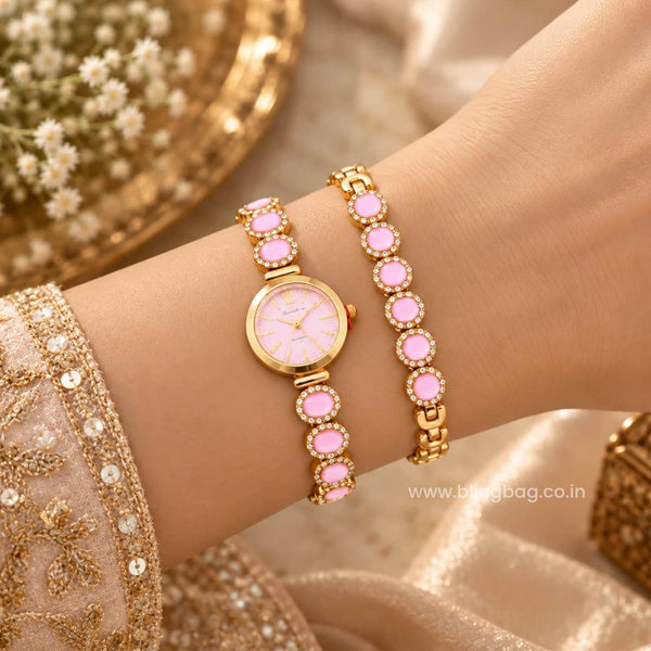 BlingBag Blush Vairini Bracelet Watch