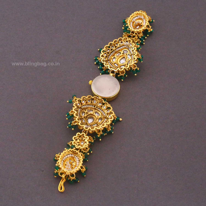 BlingBag Emerald Kanisha Kundan Watch