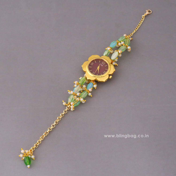 BlingBag Emerald  Meeraini  Kashmiri Watch
