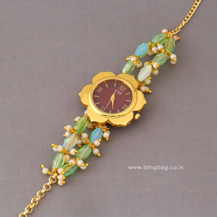 BlingBag Emerald  Meeraini  Kashmiri Watch