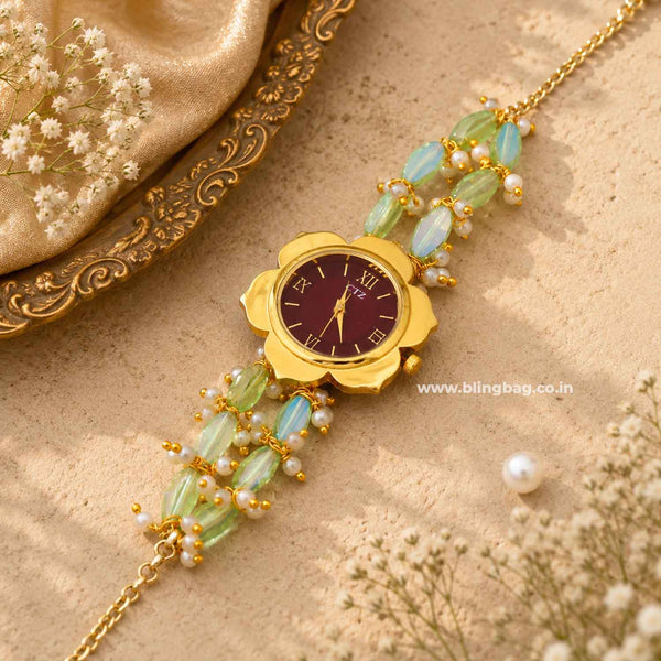 BlingBag Emerald  Meeraini  Kashmiri Watch