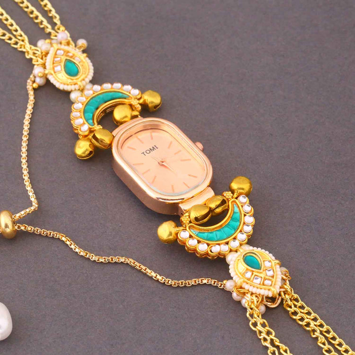 BlingBag Emerald Navrani Adjustable Bracelet Watch