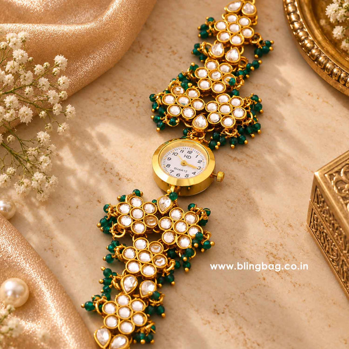 BlingBag Emerald Sajyana Kashmiri Watch