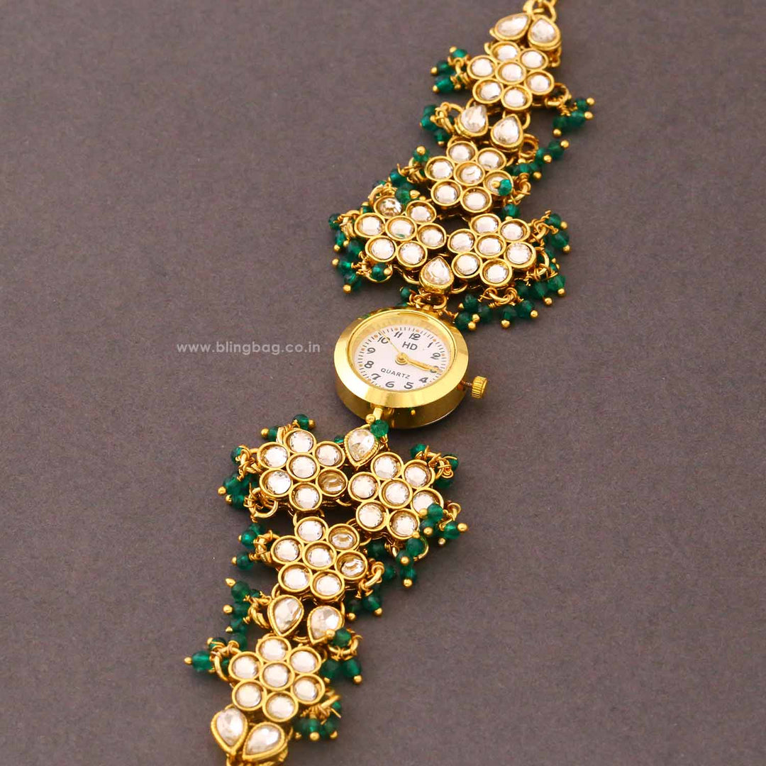 BlingBag Emerald Sajyana Kashmiri Watch