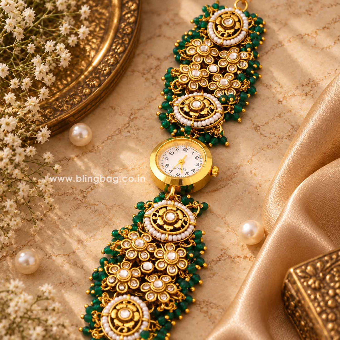 BlingBag Emerald Tarisaa Kashmiri Watch