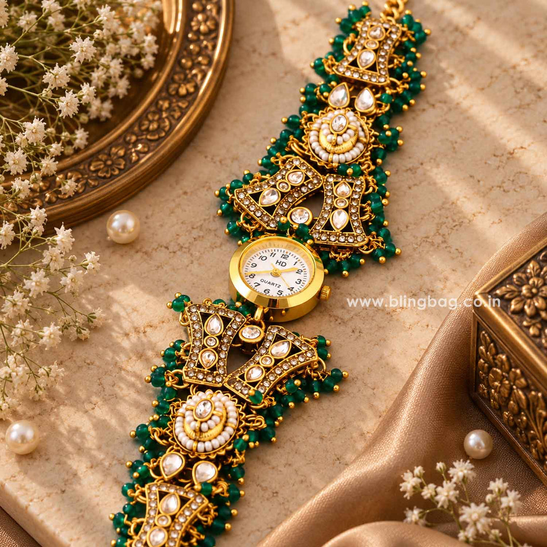 BlingBag Emerald Tyani Kashmiri Watch