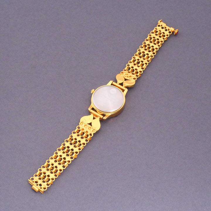 Bling Bag Gold-Plated Stone-Studded Quartz Watch