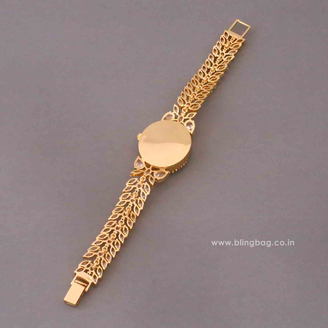 BlingBag Golden Annaa Zirconia Watch
