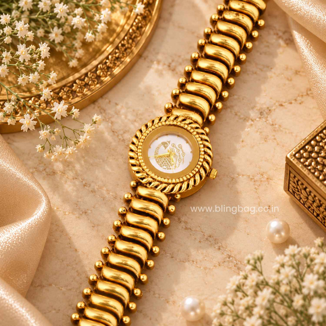 BlingBag Golden Belora Heritage Watch