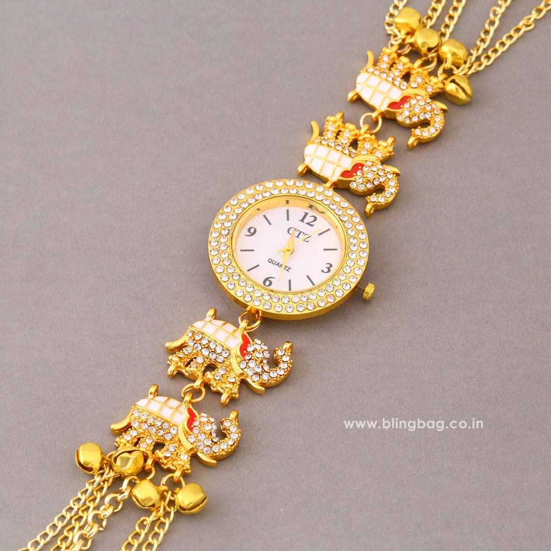 BlingBag Golden Gauri Kashmiri Watch
