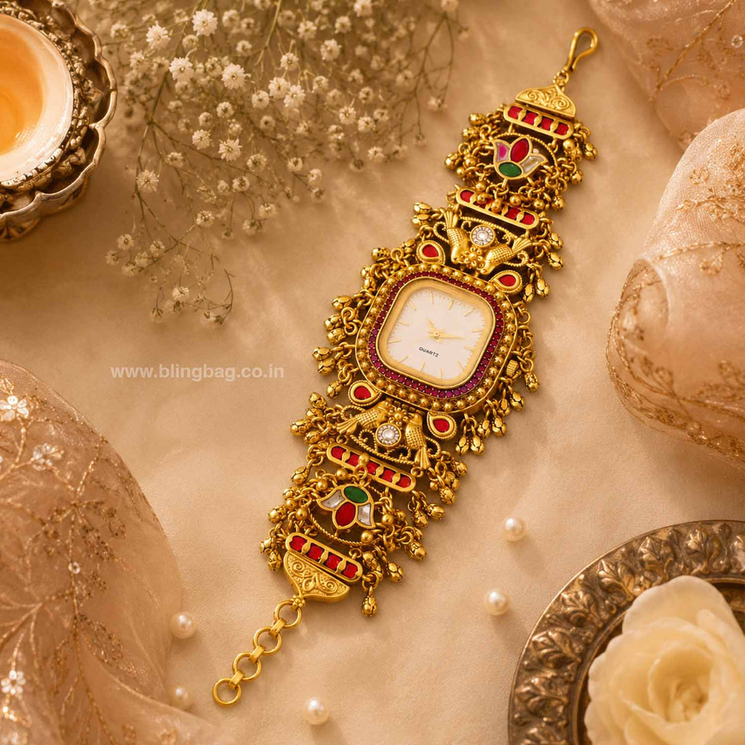 BlingBag Golden Iraika Heritage Watch