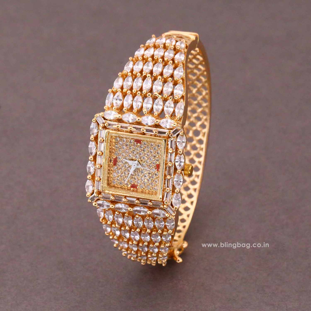 BlingBag Golden Juliaa Zirconia Watch