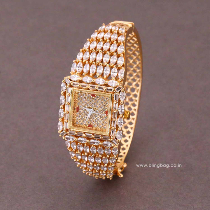 BlingBag Golden Juliaa Zirconia Watch