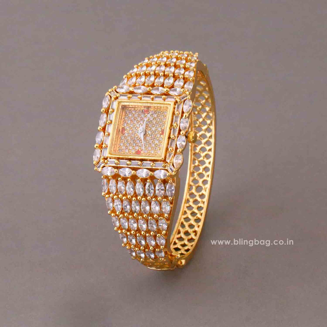 BlingBag Golden Juliaa Zirconia Watch