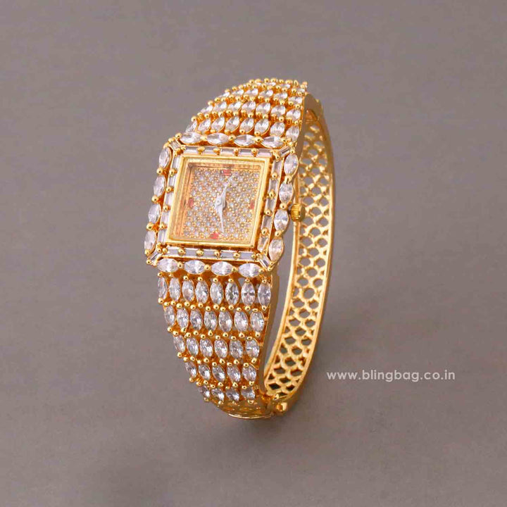 BlingBag Golden Juliaa Zirconia Watch