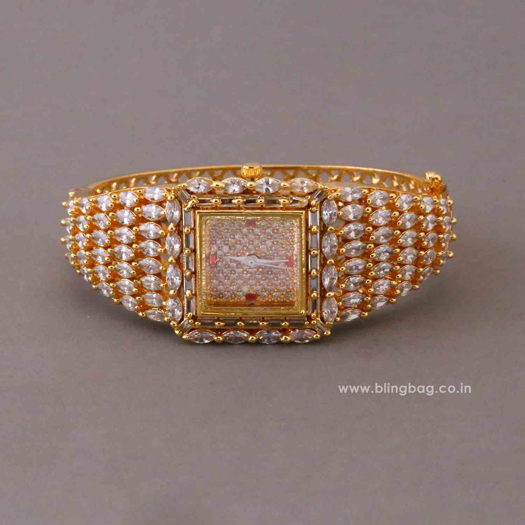 BlingBag Golden Juliaa Zirconia Watch
