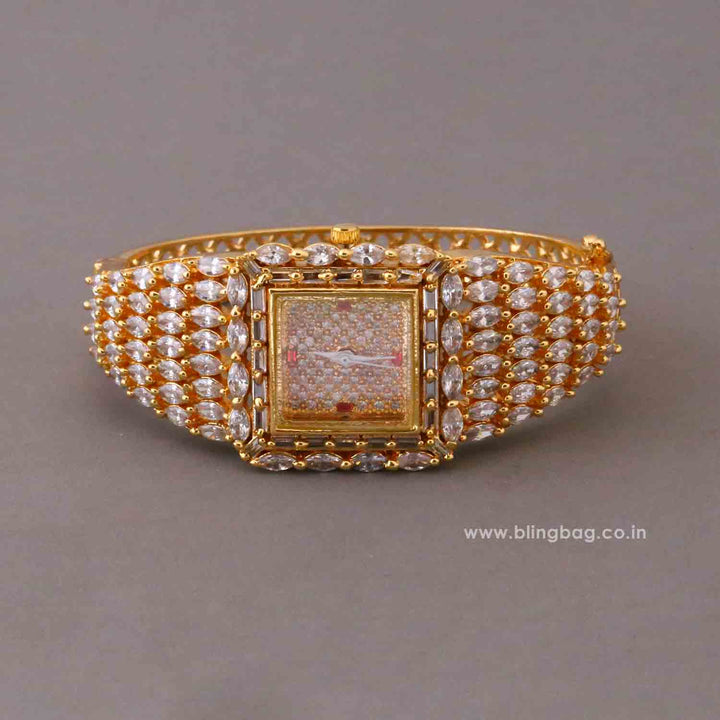 BlingBag Golden Juliaa Zirconia Watch