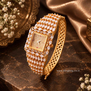BlingBag Golden Juliaa Zirconia Watch
