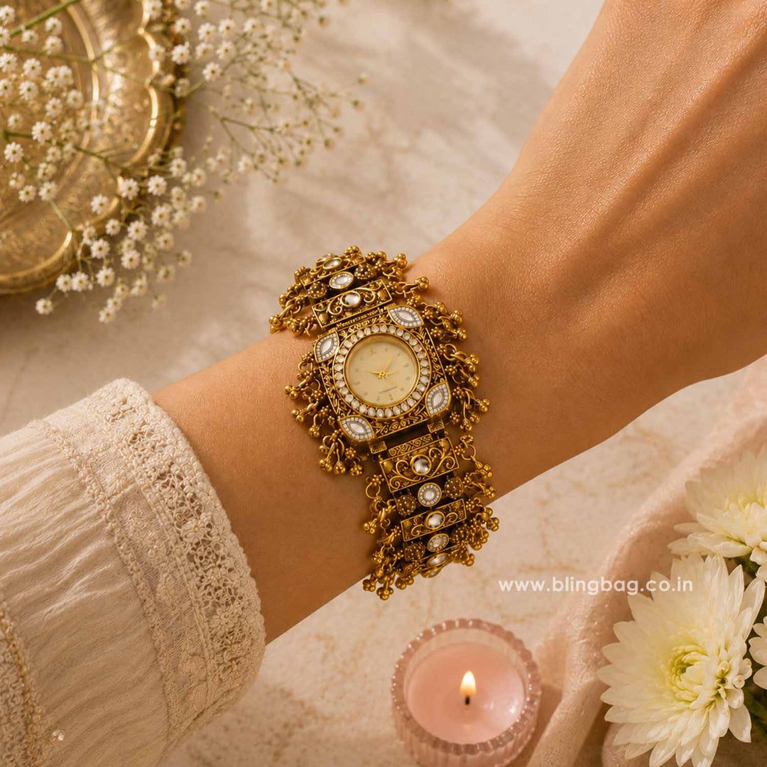 BlingBag Golden Kiaraani Heritage Watch