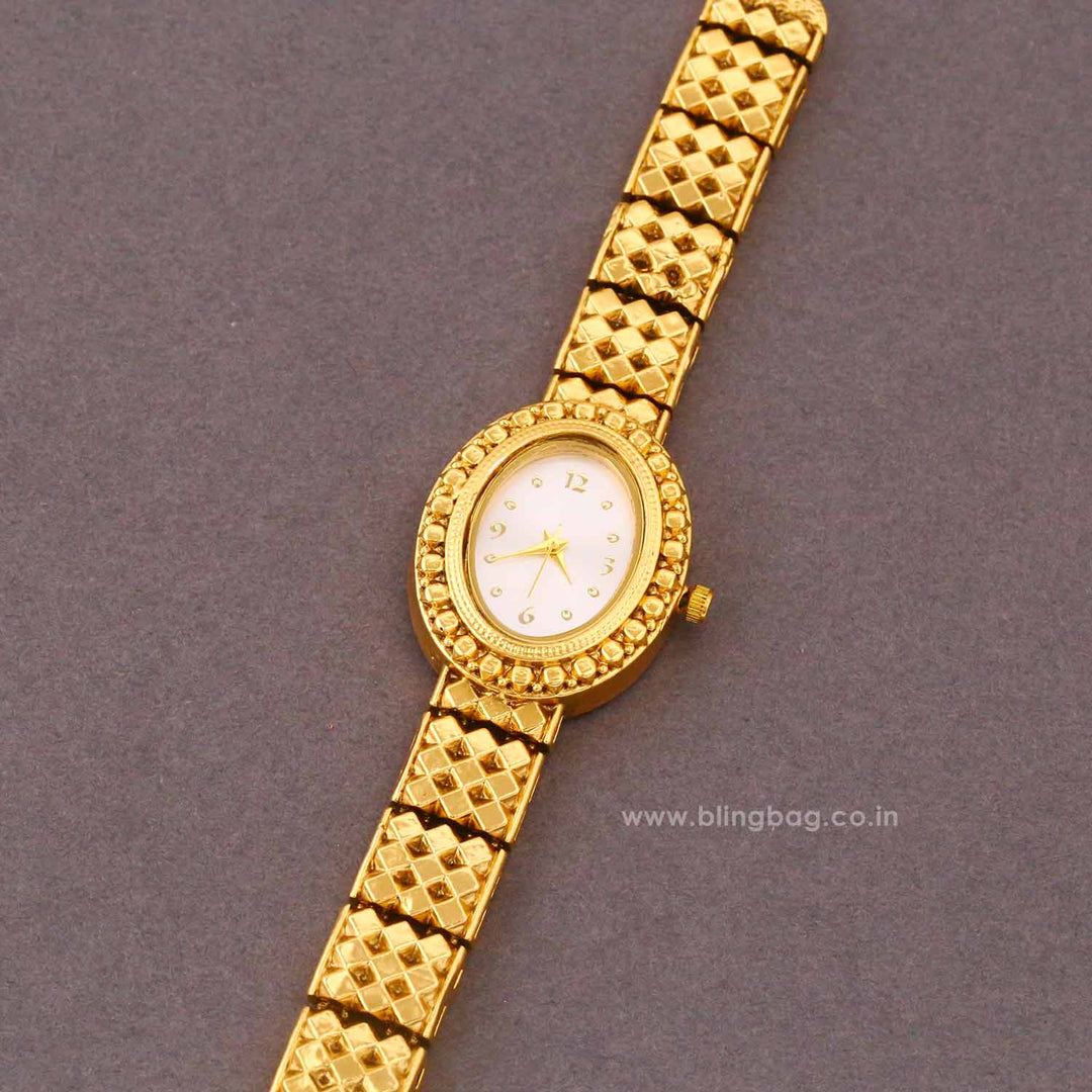 BlingBag Golden Lunox Heritage Watch