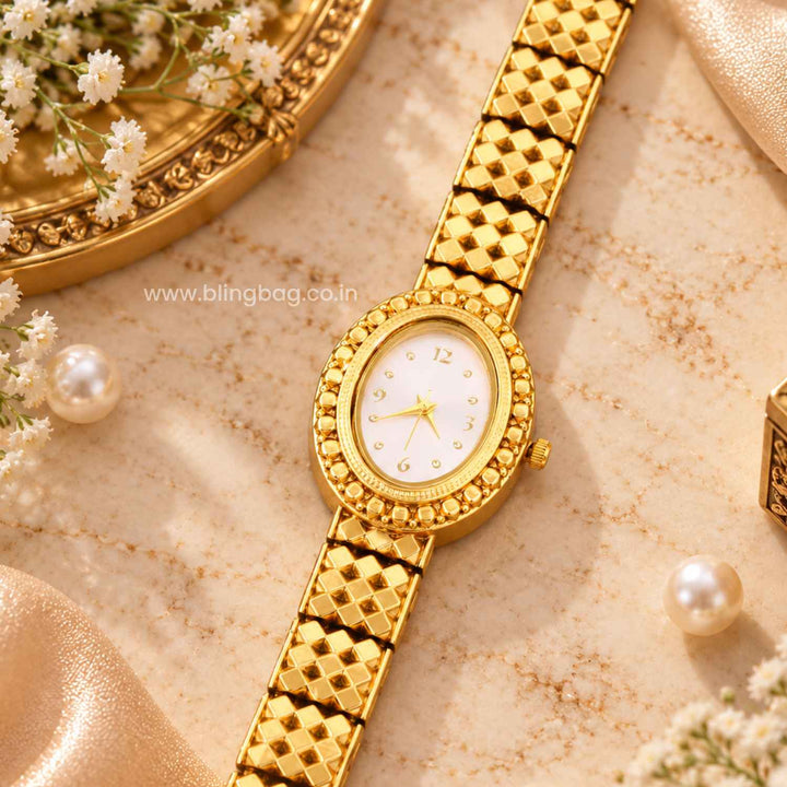 BlingBag Golden Lunox Heritage Watch