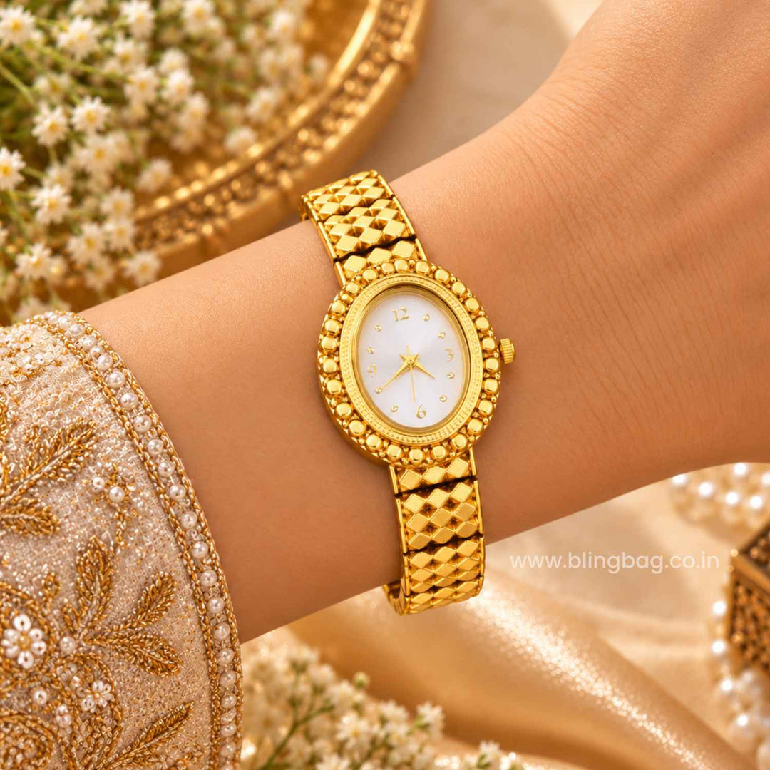 BlingBag Golden Lunox Heritage Watch