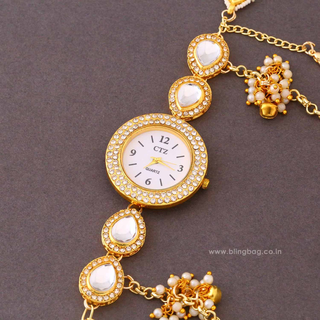 BlingBag Golden Naira Kashmiri Watch
