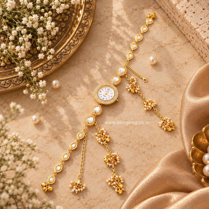 BlingBag Golden Naira Kashmiri Watch