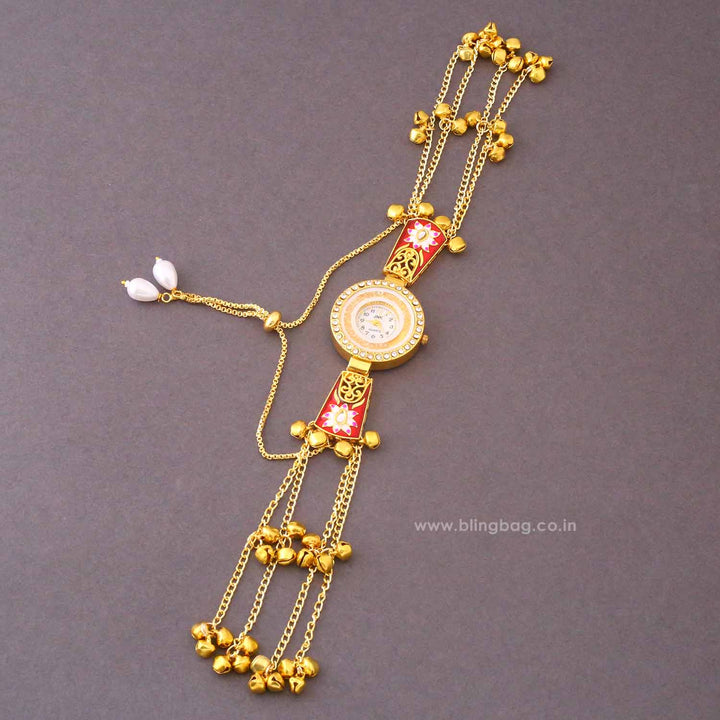 BlingBag Golden Navyai Kashmiri Watch