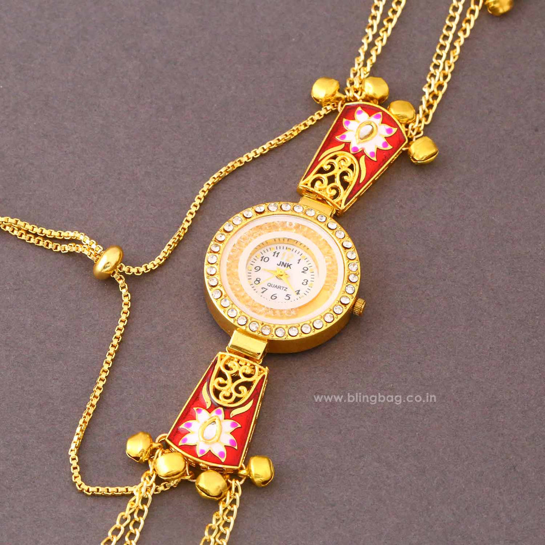 BlingBag Golden Navyai Kashmiri Watch
