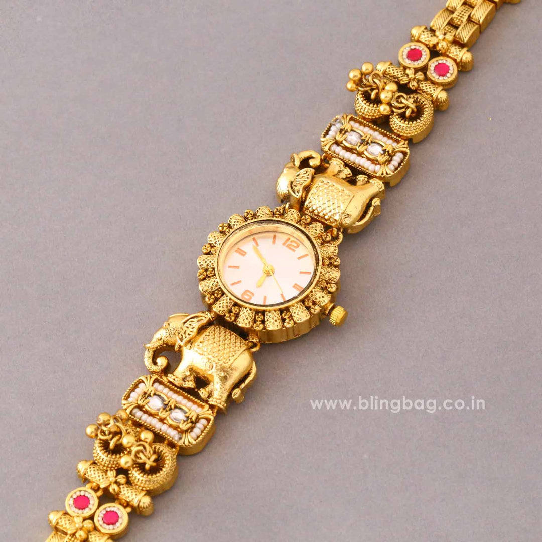 BlingBag Golden Nishasha Heritage Watch -  I