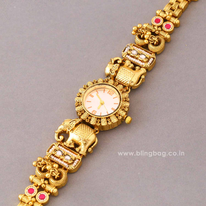 BlingBag Golden Nishasha Heritage Watch -  I