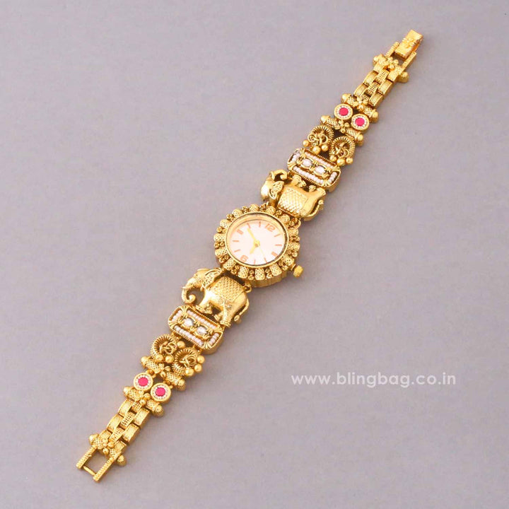 BlingBag Golden Nishasha Heritage Watch -  I