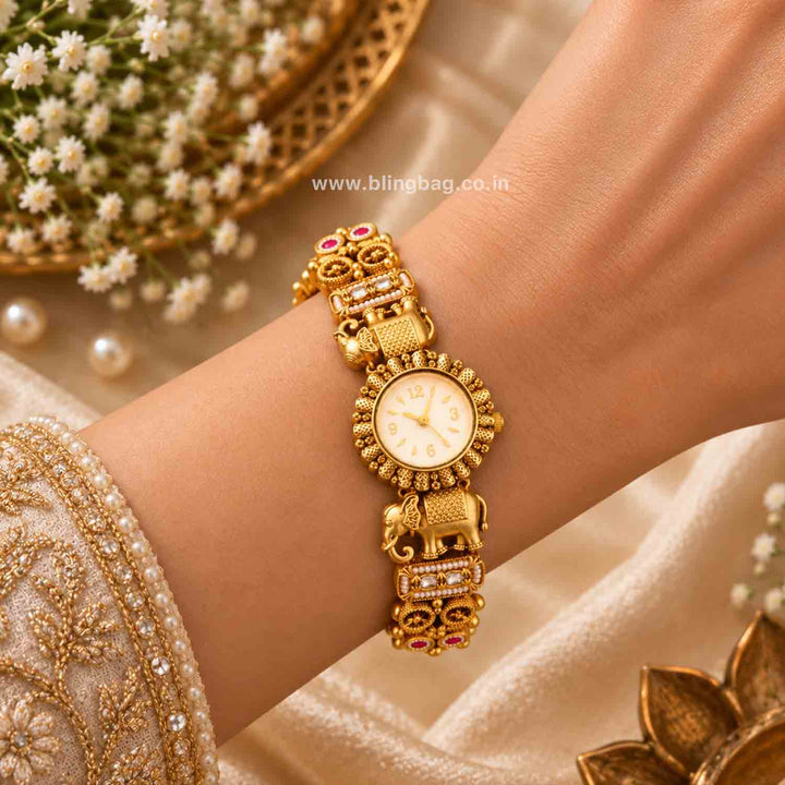 BlingBag Golden Nishasha Heritage Watch -  III