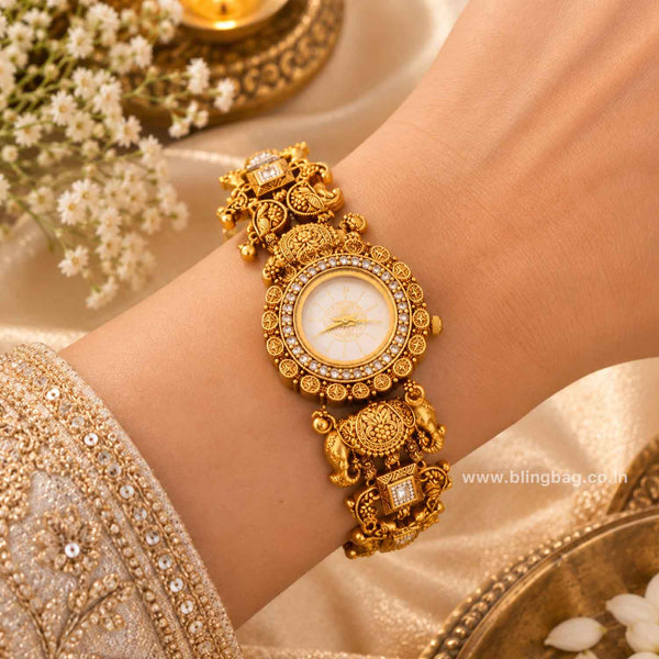 BlingBag Golden Payalsha Heritage Watch -  I