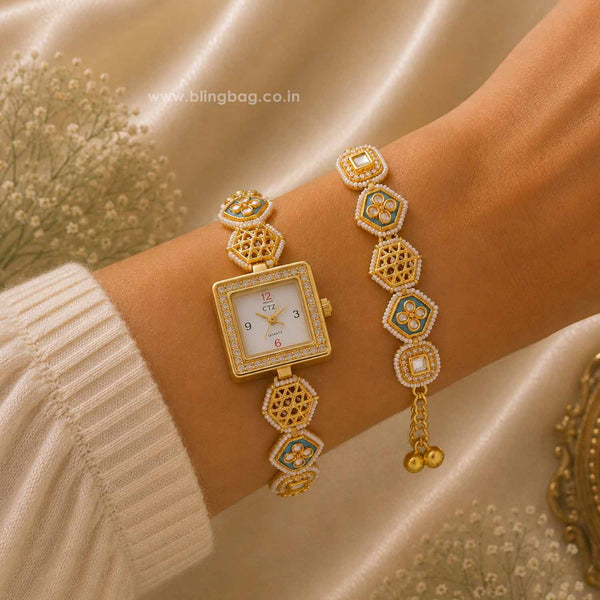 BlingBag Golden Roshnii Bracelet Watch
