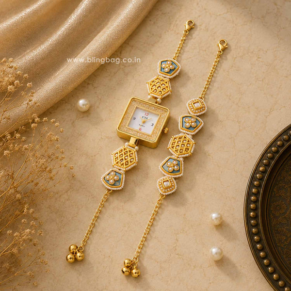 BlingBag Golden Roshnii Bracelet Watch