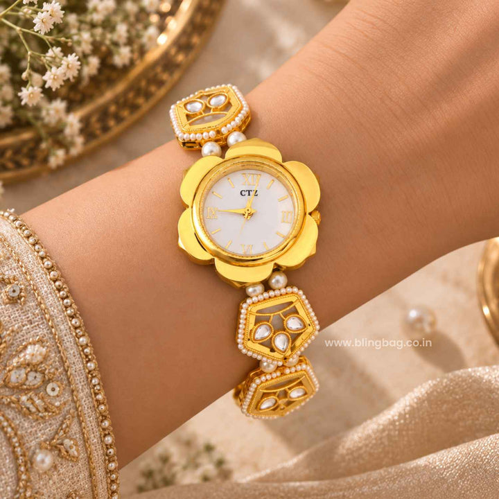 BlingBag Golden Ruva Kashmiri Watch