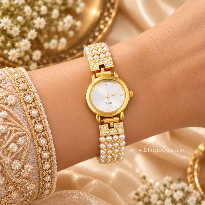 BlingBag Golden Shreyai Kashmiri Watch