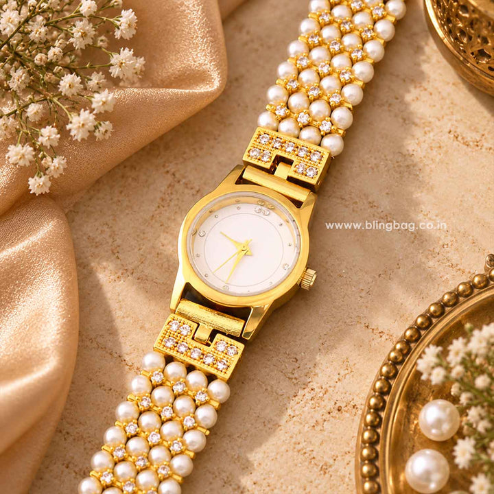 BlingBag Golden Shreyai Kashmiri Watch