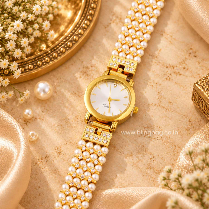 BlingBag Golden Shreyai Kashmiri Watch