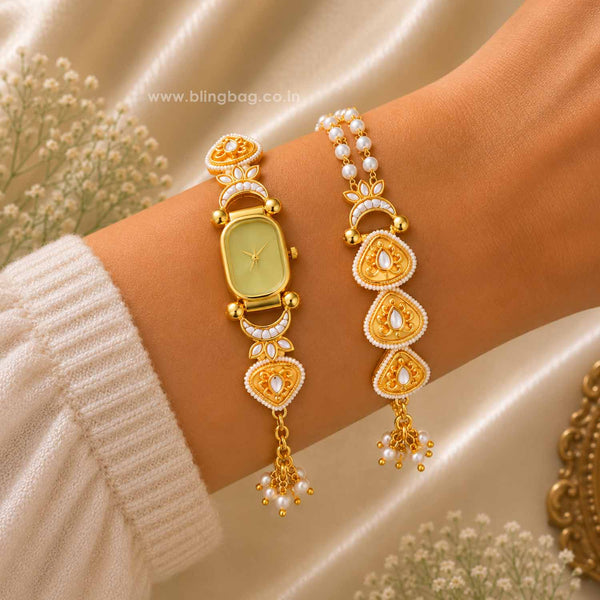 BlingBag Golden Siyaani Bracelet Watch