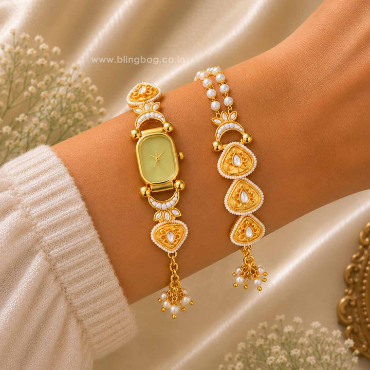 BlingBag Golden Siyaani Bracelet Watch