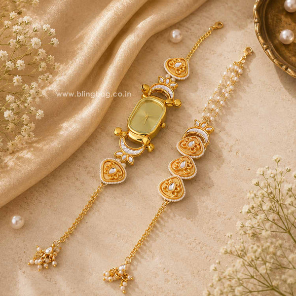 BlingBag Golden Siyaani Bracelet Watch