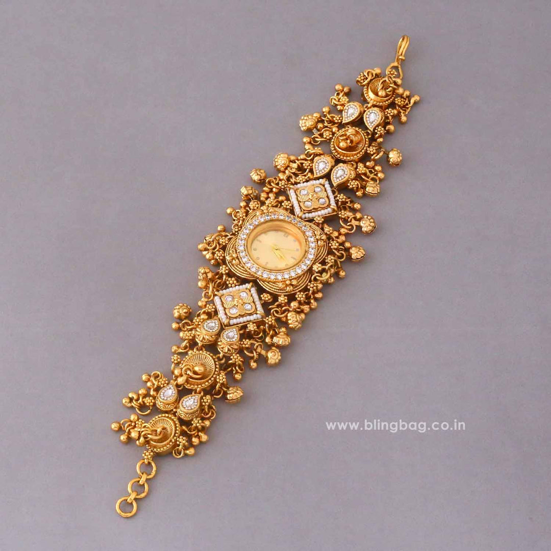 BlingBag Golden Snehaita Heritage Watch