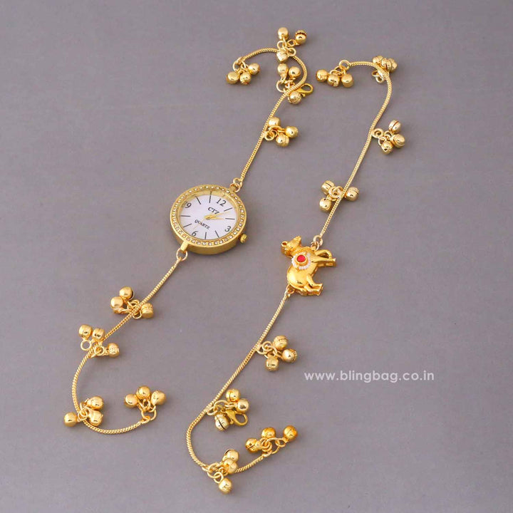 BlingBag Golden Tanviita Bracelet Watch