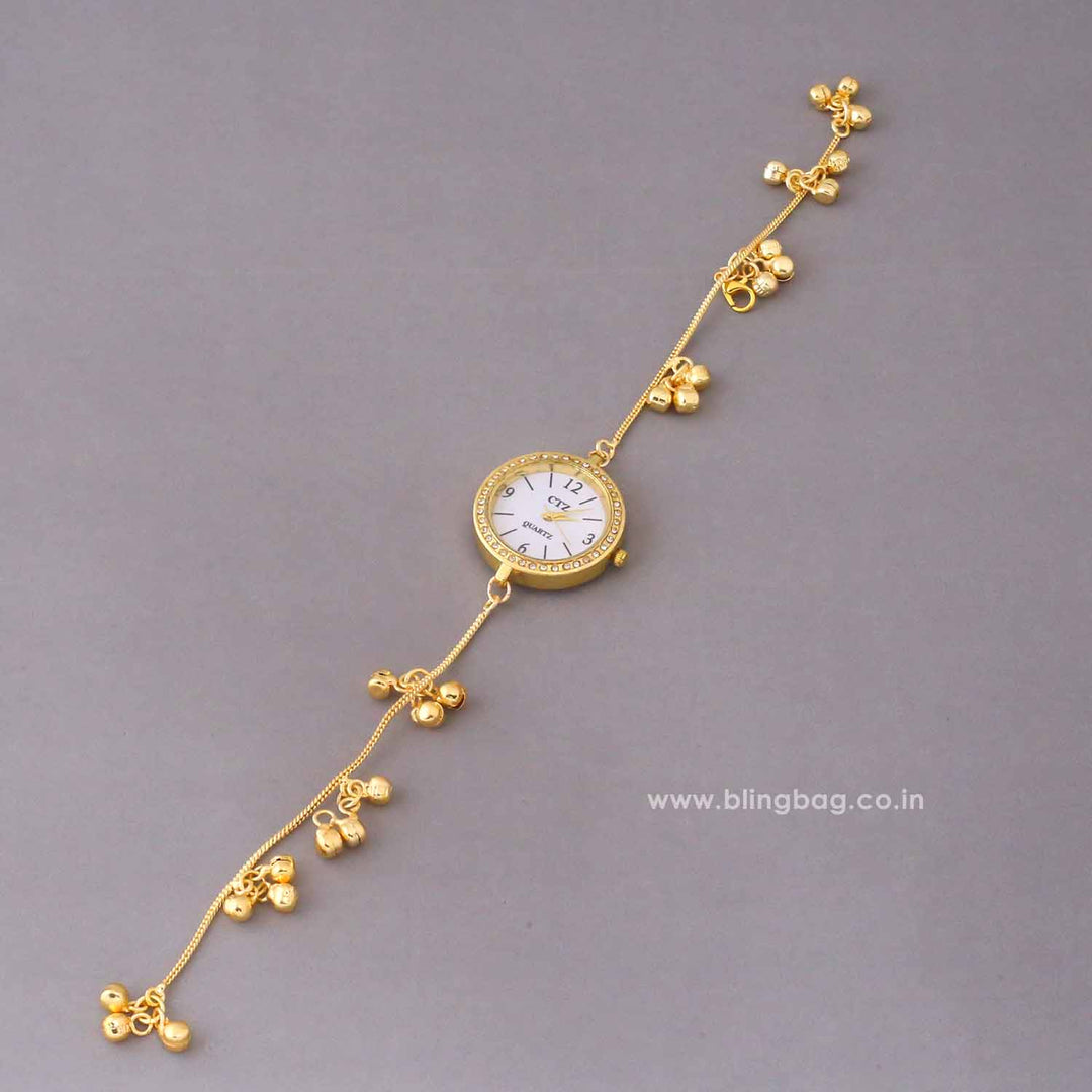 BlingBag Golden Tanviita Bracelet Watch