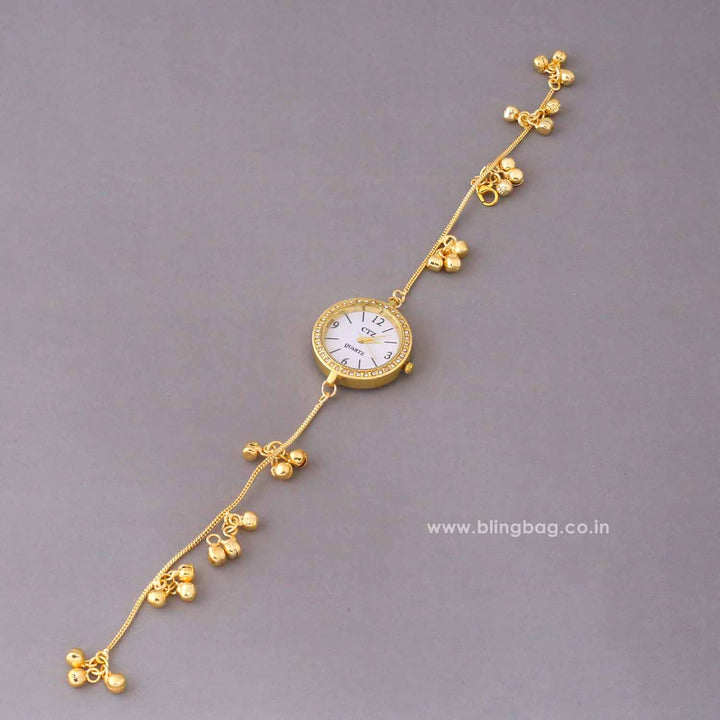 BlingBag Golden Tanviita Bracelet Watch