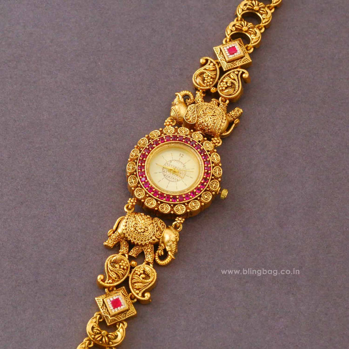 BlingBag Golden Yashikaani Heritage Watch