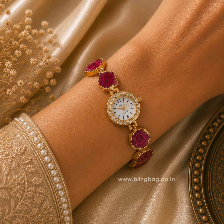 BlingBag Golden Zoyaa Kashmiri Watch